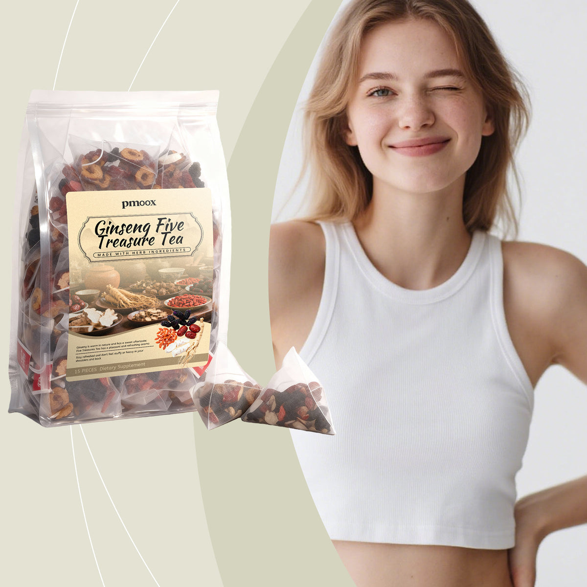 Ginseng Five Treasure Tea