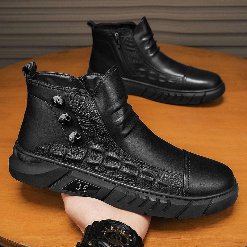 Men's New British Casual High-top Martin Boots ( Available )