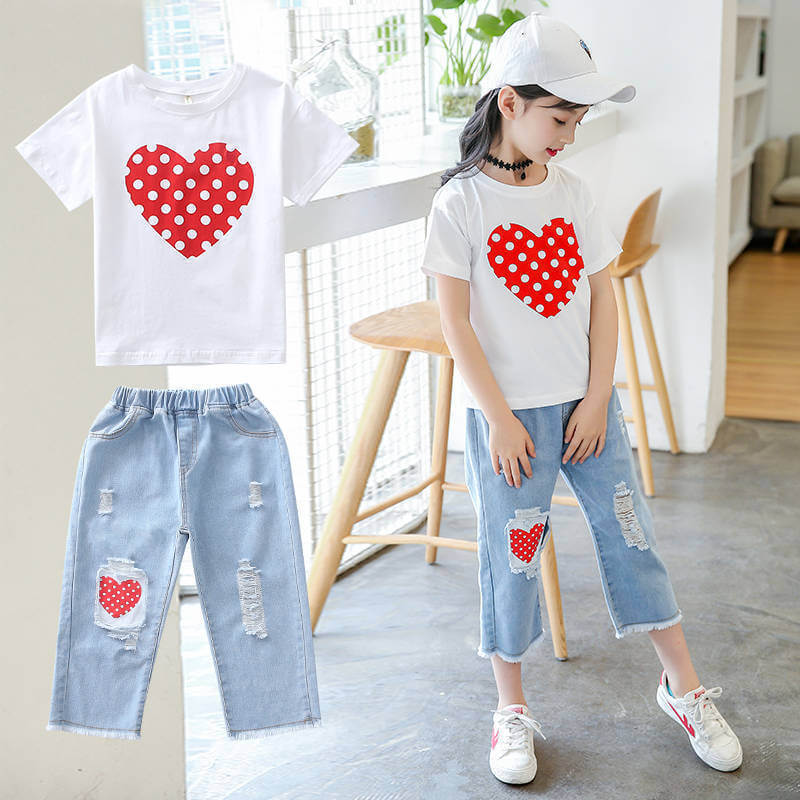 Girls Denim Jeans Set Bangladesh | Small China Town