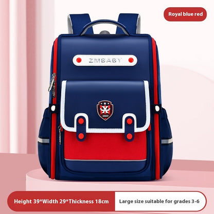 New Sesame Baby Primary School Schoolbag Grade 1-3-6 British Style Boys' Schoolbag Lightweight Girls Backpack