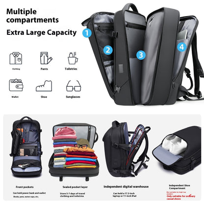 Men's  Vacuum Compression Backpack Multifunctional