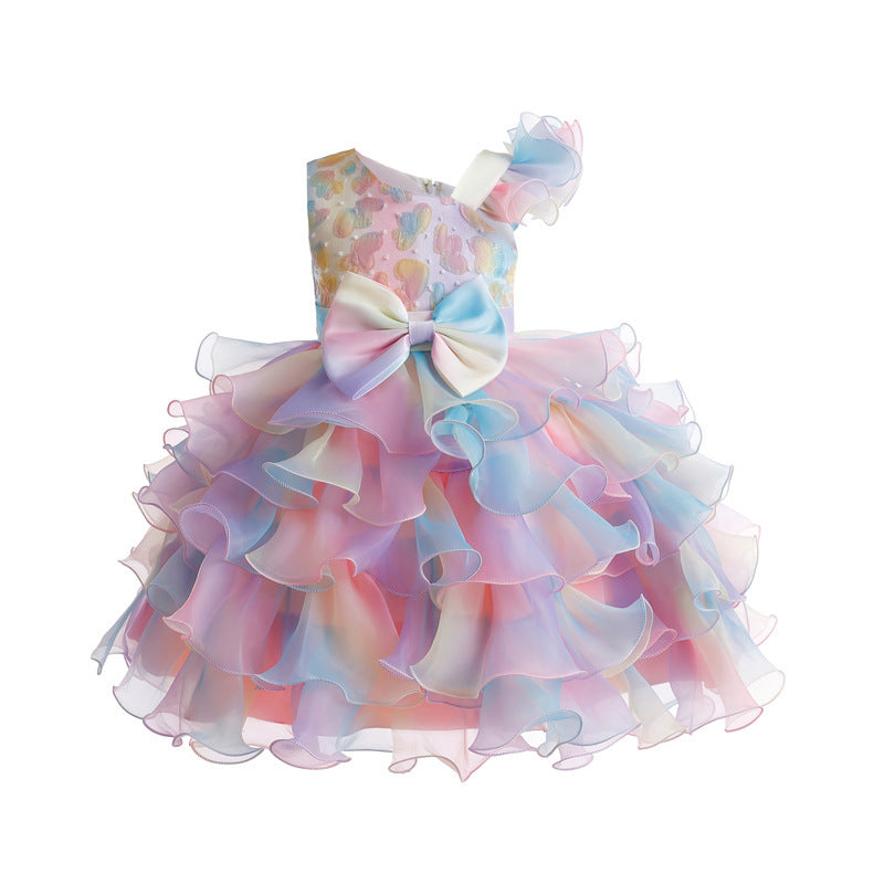 Girls' Bowknot Pettiskirt High-end