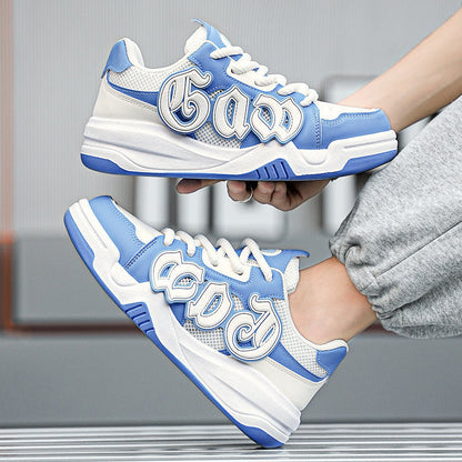 Mesh Surface Platform Bread Casual Canvas Shoes