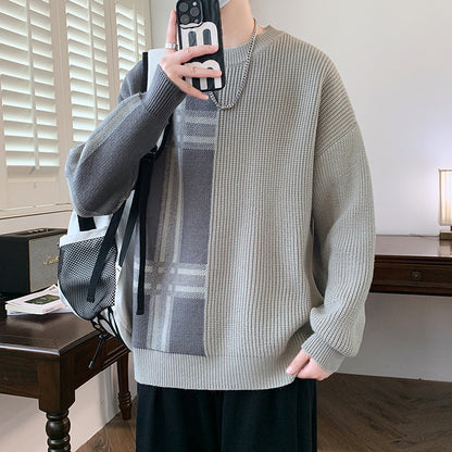 Popular Men's Knitwear Autumn And Winter New Fashion Trendy Round Neck Sweater