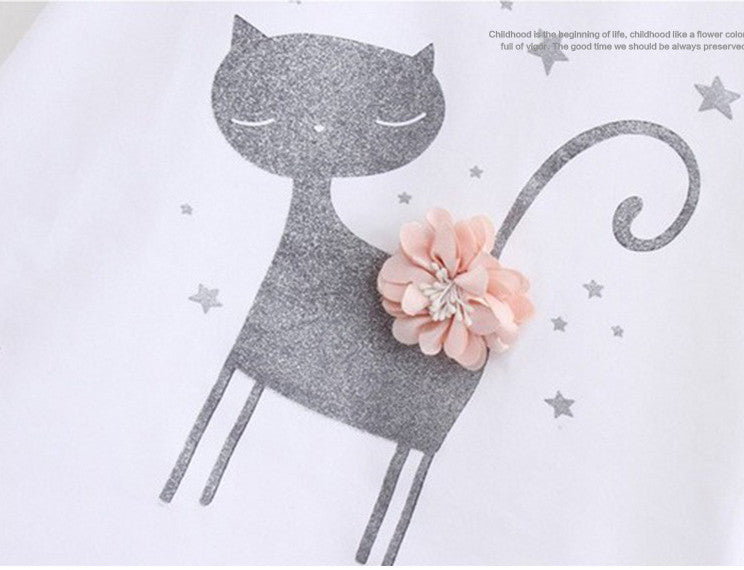 Fashion Girl Cartoon Cute Short Skirt Two-piece Suit