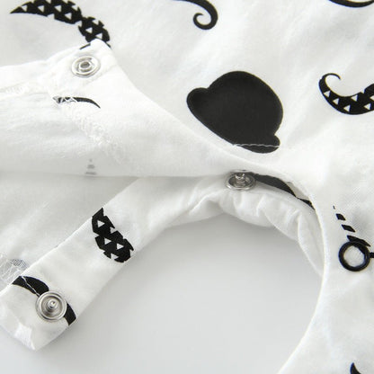 Baby bow gentleman climbing suit (Available) - Mom & Kids