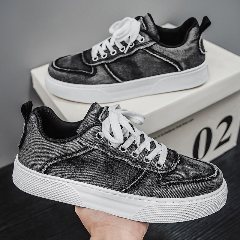 Casual Versatile Canvas Shoes Denim Trendy Stitching