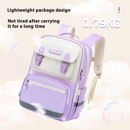 Lightweight Burden Alleviation Large Capacity Student Schoolbag