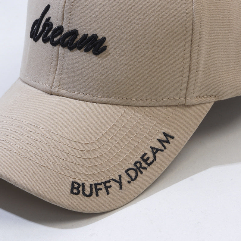 Korean Version Fashion Letter Embroidery Sun-proof Peaked Cap
