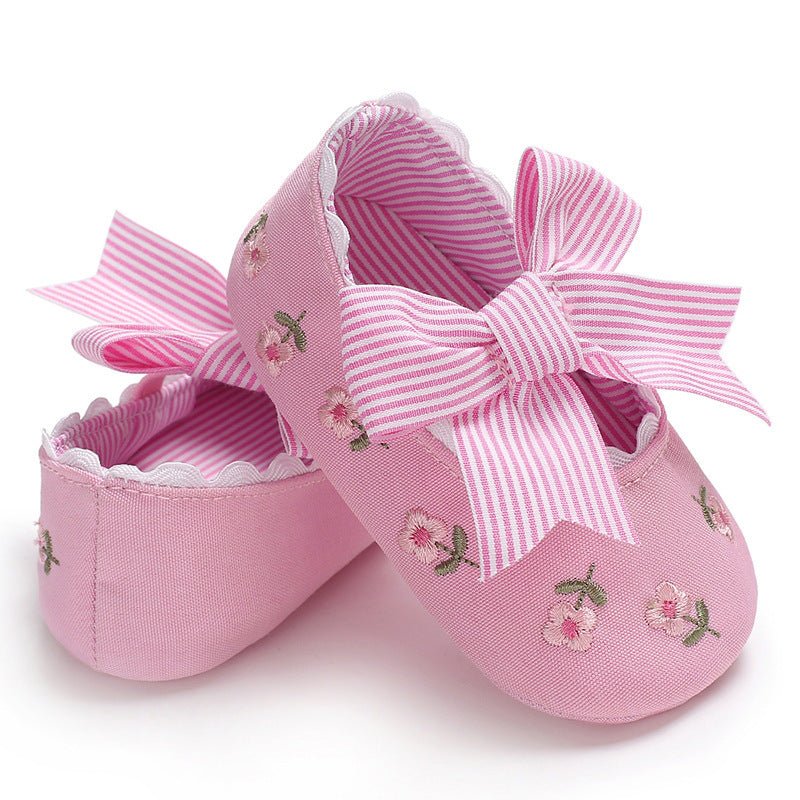 Bowknot Baby Shoes Girl Toddler Anti-Slip Shoe (Available) - Mom & Kids