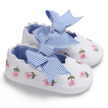 Bowknot Baby Shoes Girl Toddler Anti-Slip Shoe (Available) - Mom & Kids