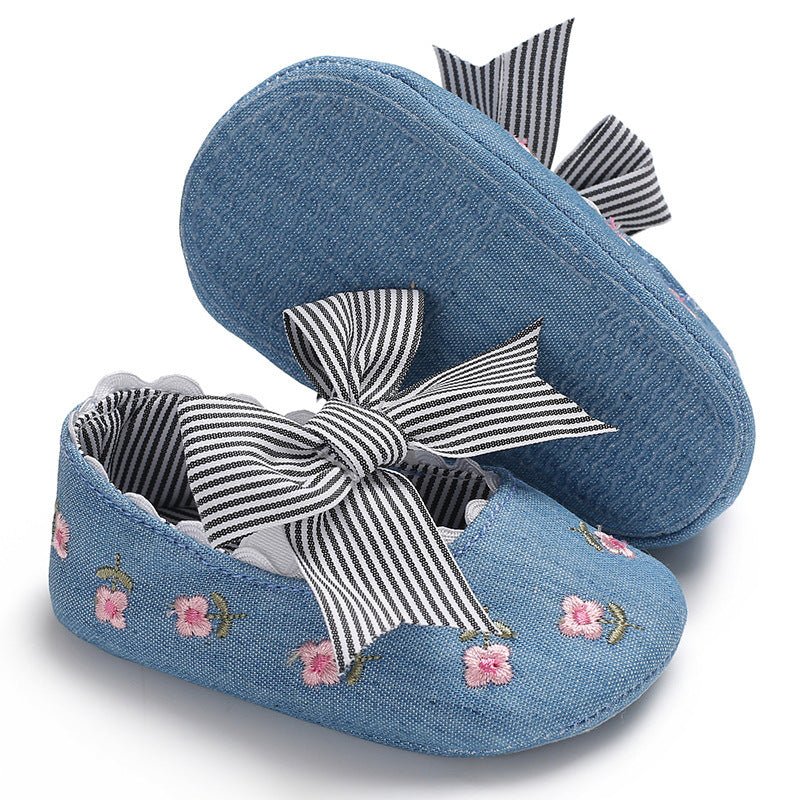 Bowknot Baby Shoes Girl Toddler Anti-Slip Shoe (Available) - Mom & Kids