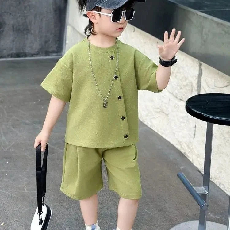 Boys 7 Kids Set Boy's Suit Child Outfit Boys' Summer Shirts Fashion Children Casual Clothes 4 Clothing Toddler Boy (Available)