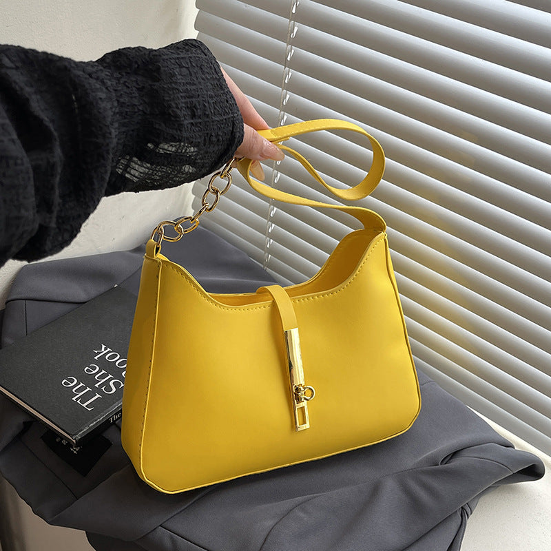 Korean Niche Design Bag for Women 2025 Summer New Texture Handheld Armpit Bag Versatile Fashion Shoulder Bag - image 3