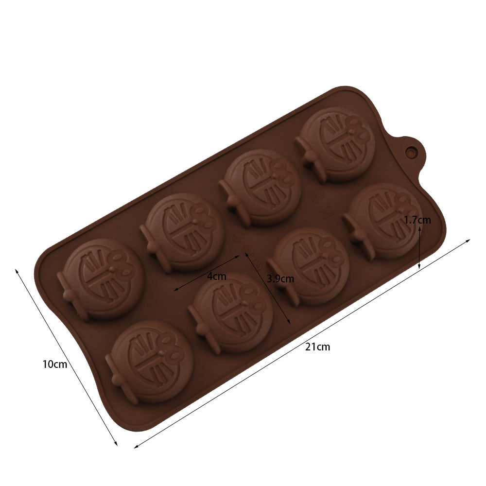 Cross-Border Multi-Style Cartoon Silicone Chocolate Mold Numbers and Letters DIY Baking Mold Fudge Ice Cube Mold - YK-45-41