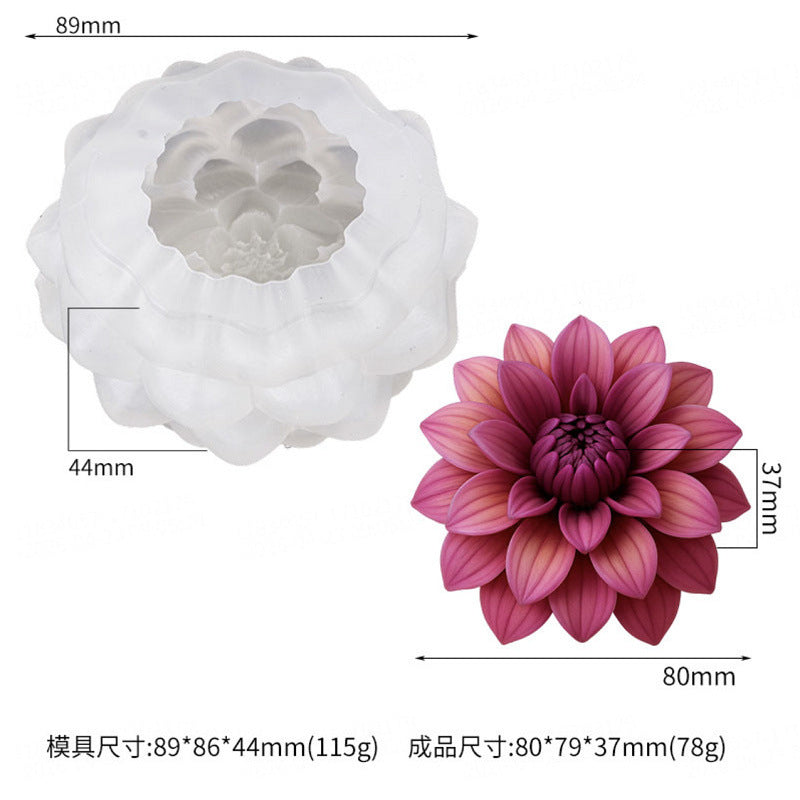 Multiple 3D peony flower silicone molds, mousse cake molds, cake decorating molds, pudding molds - JZB-0337