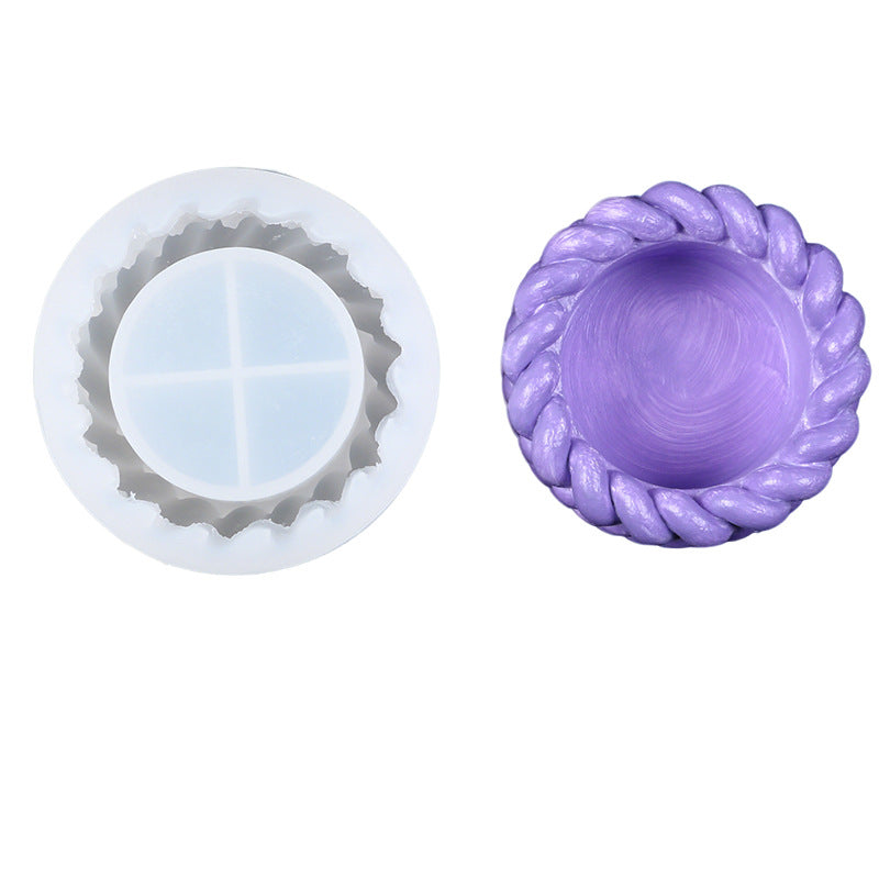 Silicone Mold for Making Braided Pattern Succulent Flower Pots, Indoor Storage Boxes, and Decorative Ornaments - image 5