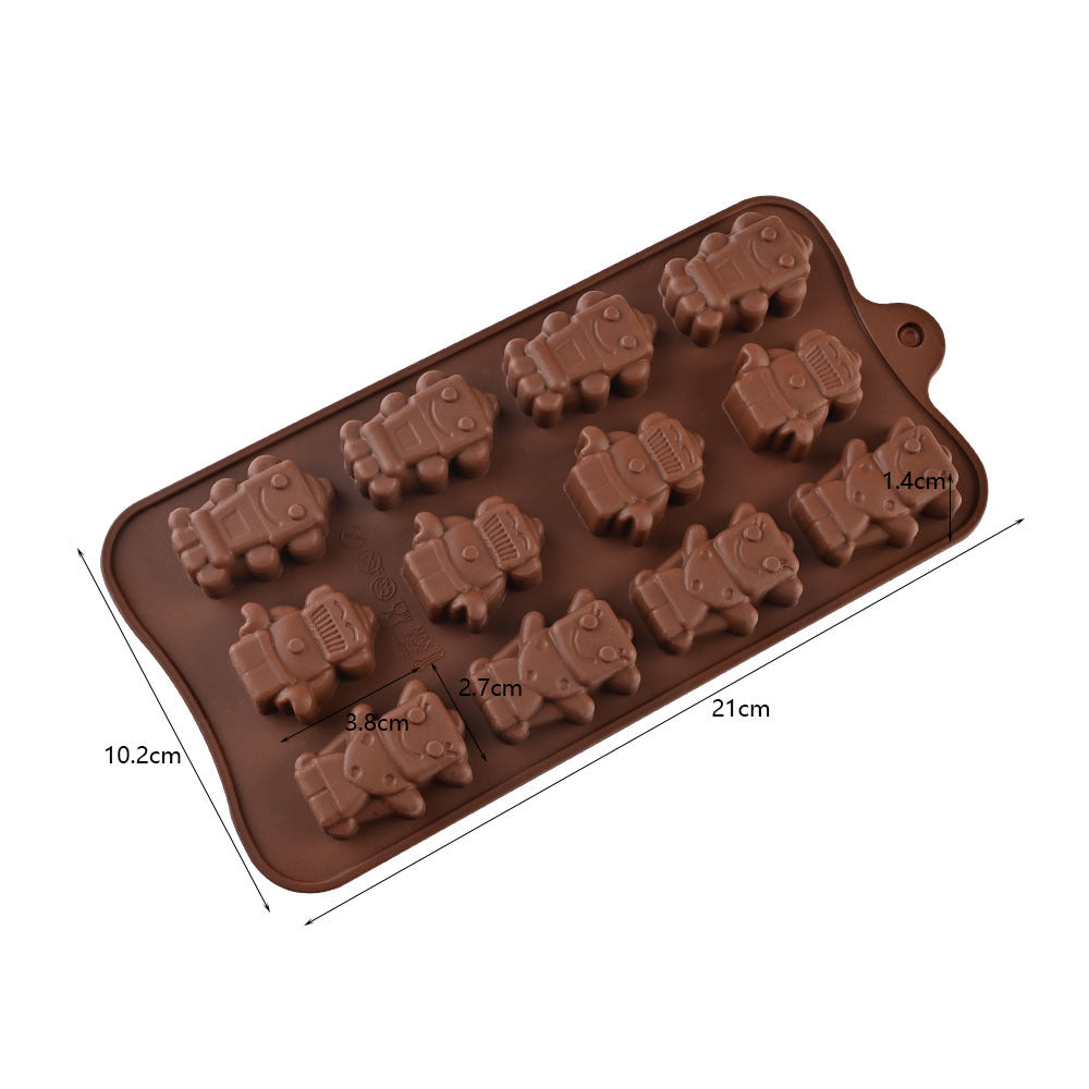 Cross-Border Multi-Style Cartoon Silicone Chocolate Mold Numbers and Letters DIY Baking Mold Fudge Ice Cube Mold - YK-45-21