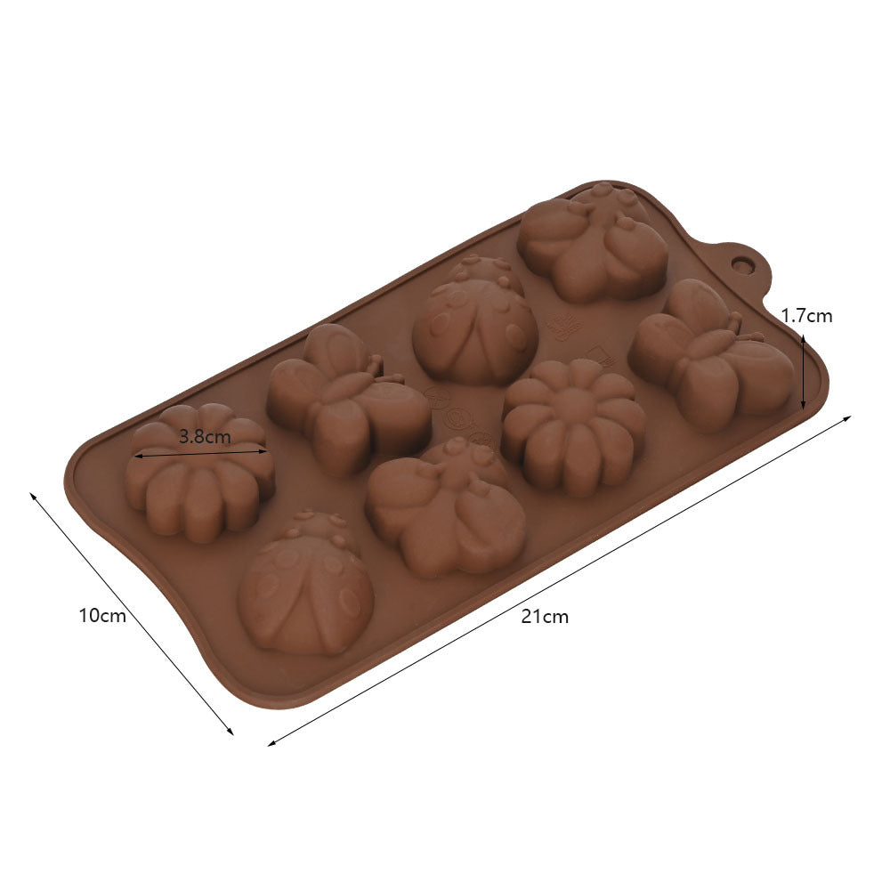 Cross-Border Multi-Style Cartoon Silicone Chocolate Mold Numbers and Letters DIY Baking Mold Fudge Ice Cube Mold - YK-45-35
