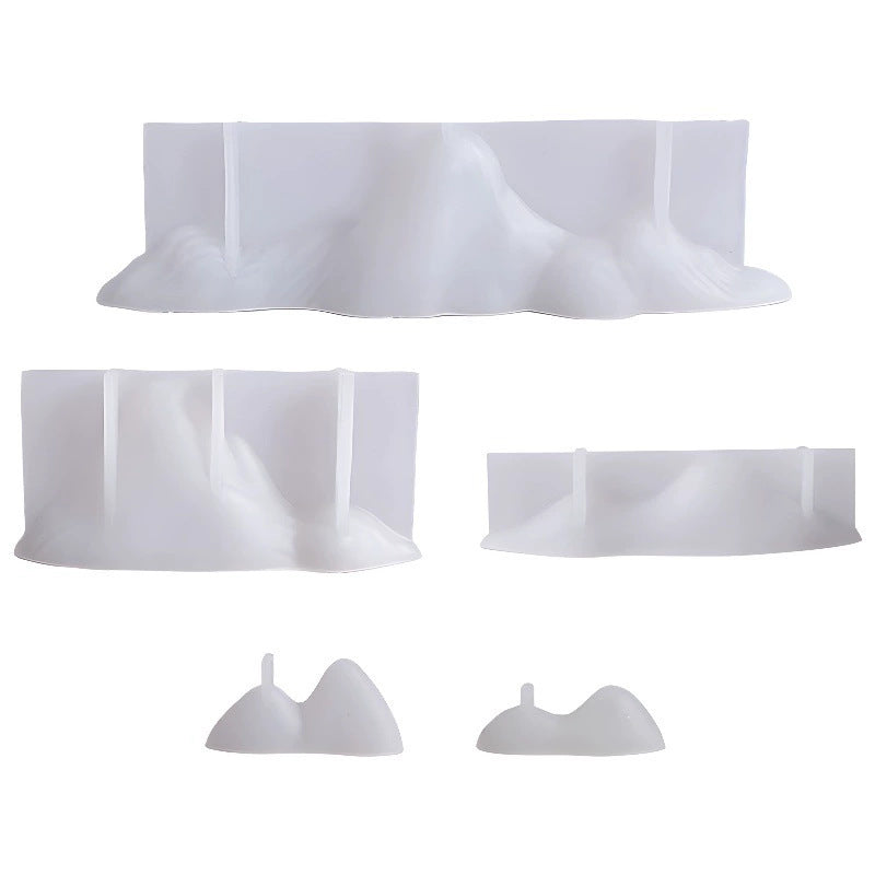 Mountains Mountains Aromatherapy Candles Silicone Mold Glue Dropping Diy rockery Snow Mountain Home Accessories Resin…