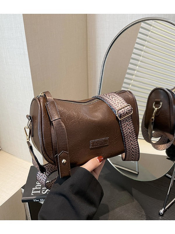 This Year's Popular Boston Bag Autumn and Winter Retro 2025 New Wideband Crossbody Bag Women's Versatile Small Bag Pillow…