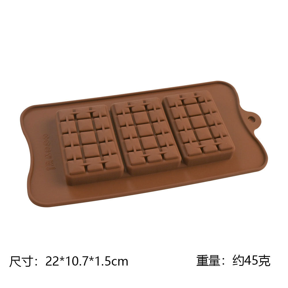 Cross-Border Multi-Style Cartoon Silicone Chocolate Mold Numbers and Letters DIY Baking Mold Fudge Ice Cube Mold - YK-45-84