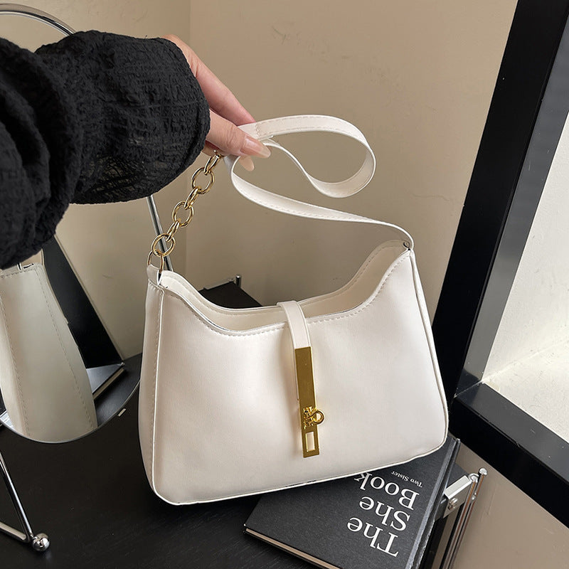Korean Niche Design Bag for Women 2025 Summer New Texture Handheld Armpit Bag Versatile Fashion Shoulder Bag - image 4