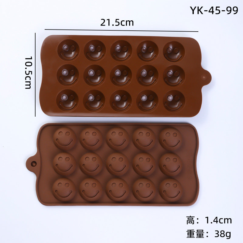 Cross-Border Multi-Style Cartoon Silicone Chocolate Mold Numbers and Letters DIY Baking Mold Fudge Ice Cube Mold - Yk-45-99