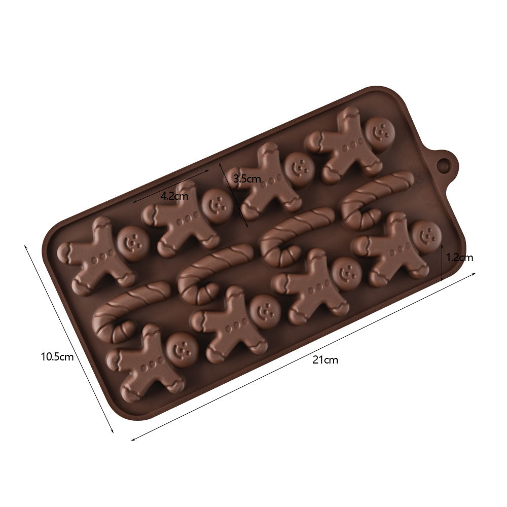 Cross-Border Multi-Style Cartoon Silicone Chocolate Mold Numbers and Letters DIY Baking Mold Fudge Ice Cube Mold - YK-45-1