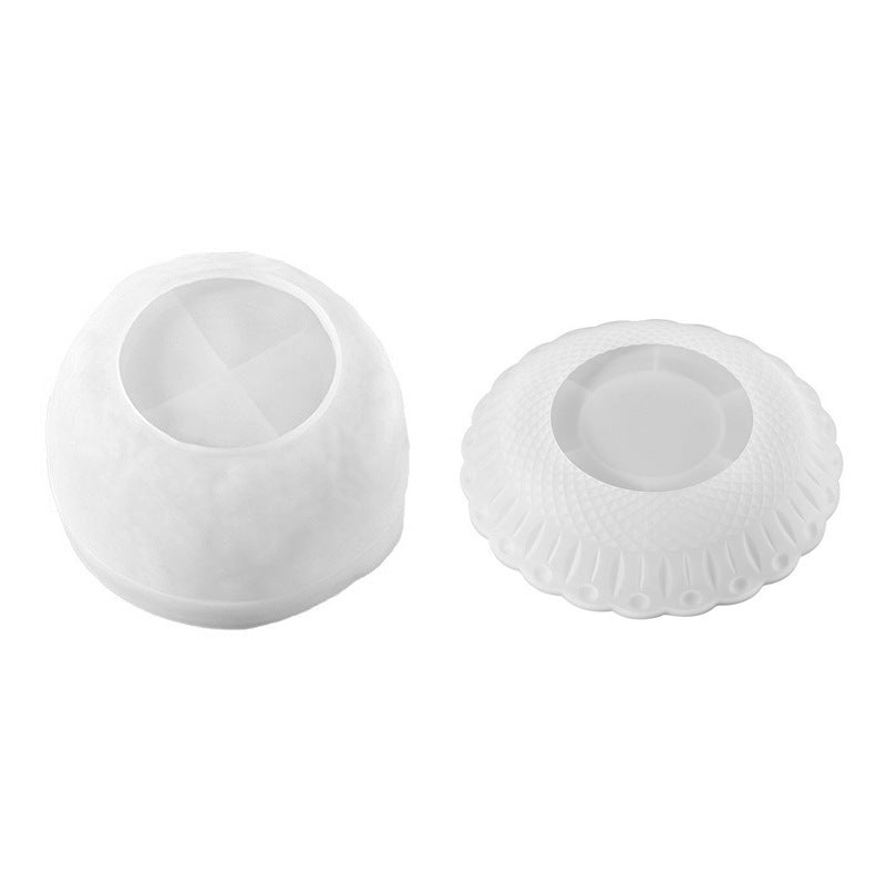 Factory direct sales of cylindrical lace storage bowls, silicone molds, crystal epoxy DIY irregular storage plates…