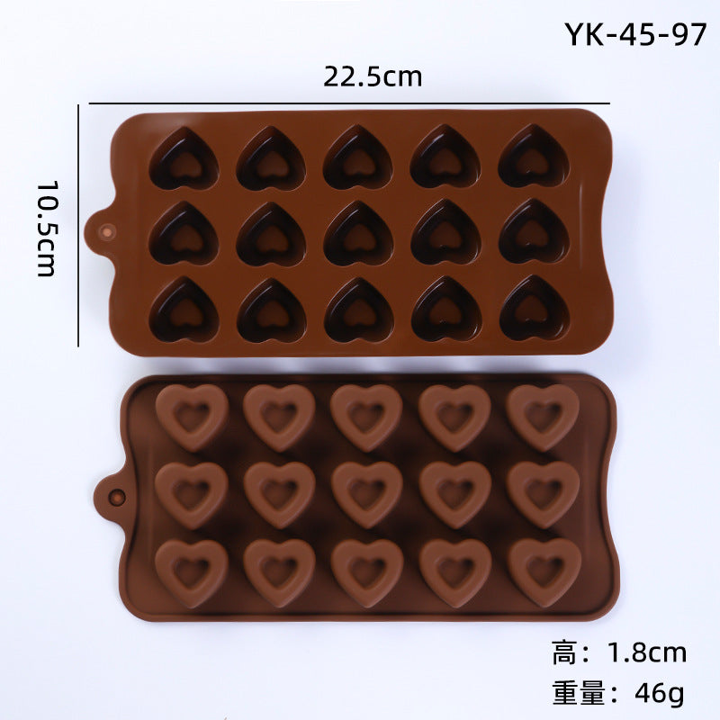 Cross-Border Multi-Style Cartoon Silicone Chocolate Mold Numbers and Letters DIY Baking Mold Fudge Ice Cube Mold - Yk-45-97