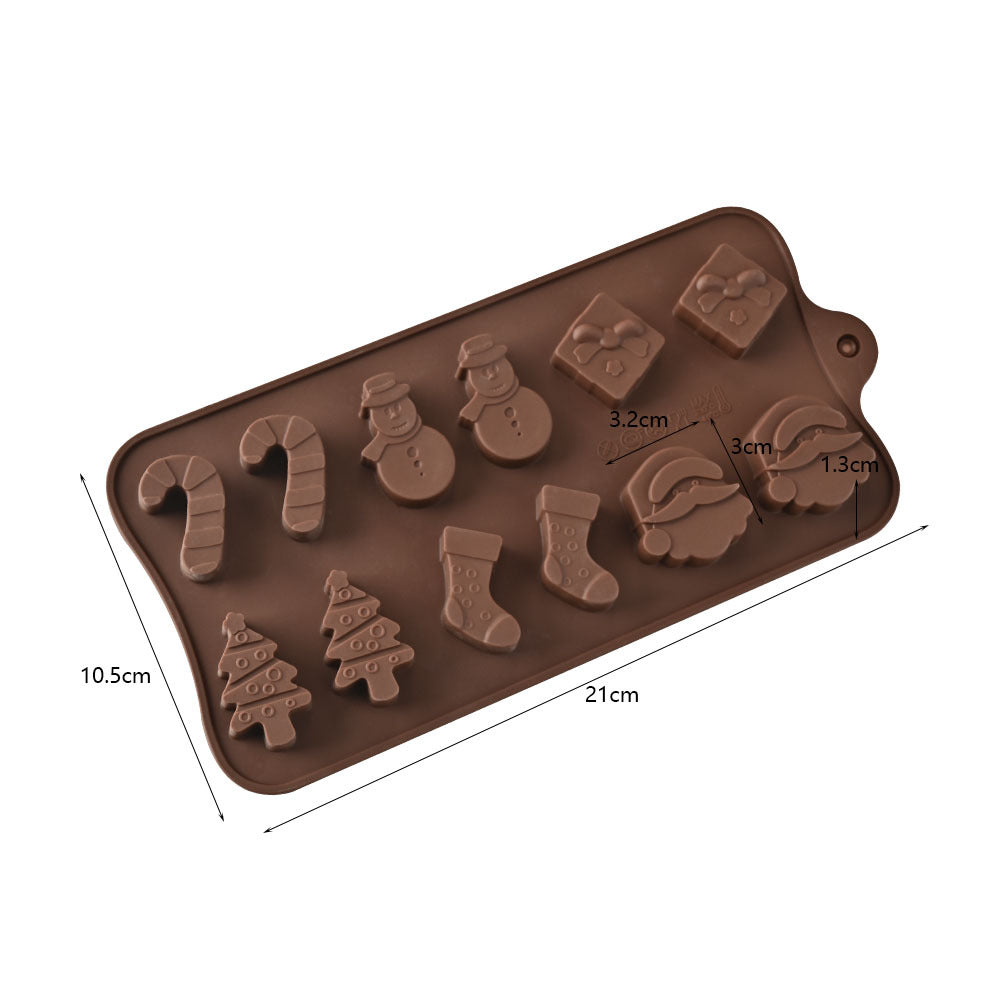 Cross-Border Multi-Style Cartoon Silicone Chocolate Mold Numbers and Letters DIY Baking Mold Fudge Ice Cube Mold - YK-45-13