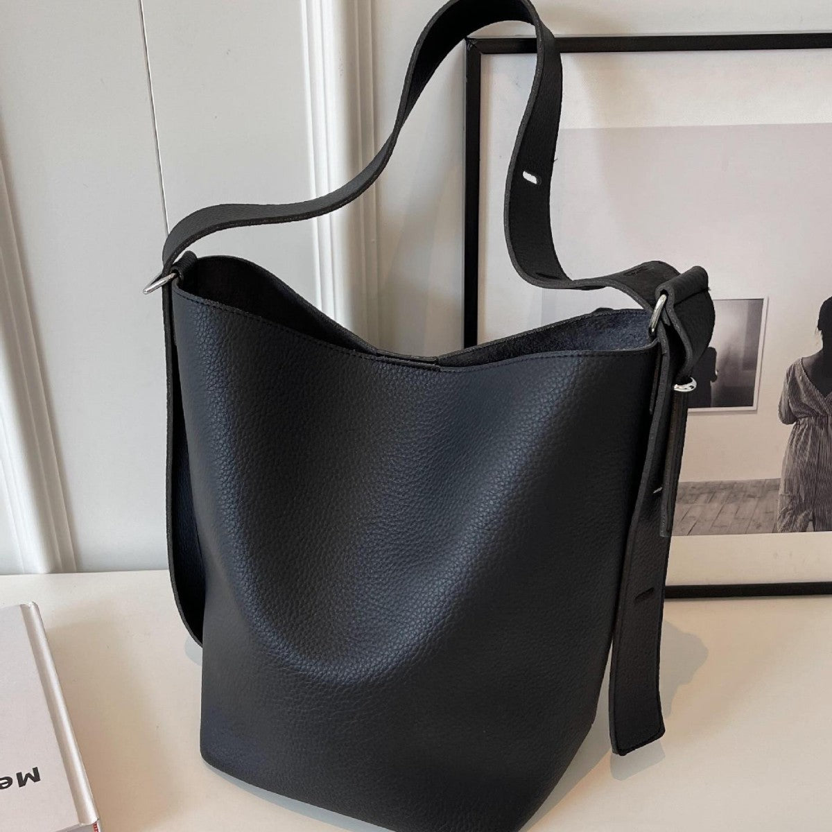 Cross-Border Super Popular Retro Simple Bucket Bag for Women 2026 New Casual Versatile Shoulder Bag Tote Bag Large Capacity…