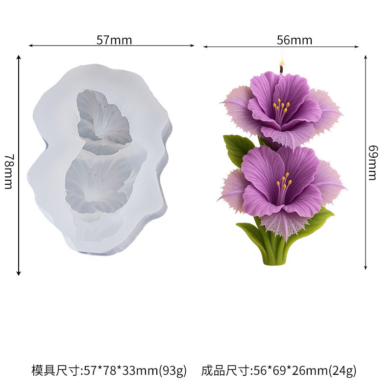 Multiple 3D peony flower silicone molds, mousse cake molds, cake decorating molds, pudding molds - 50-4140