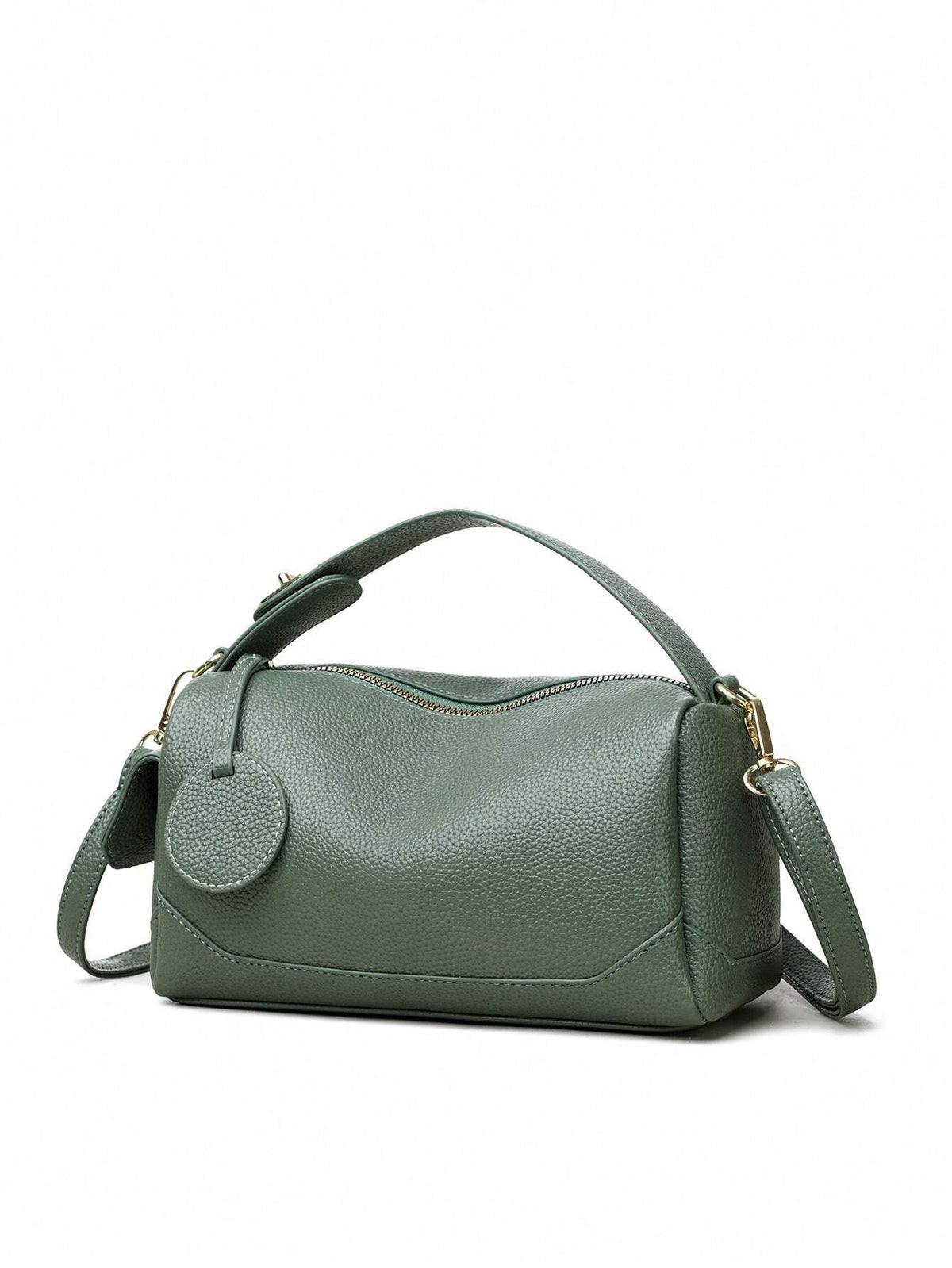 Bag Women's New Fashion Crossbody Soft Leather Large Capacity Commuter Boston Pillow Bag Women's Bag Hand Shoulder Bag - Blue