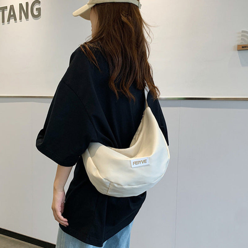 Nylon dumpling bag Japanese style all-match messenger bag casual large capacity canvas bag summer class shoulder commuter…