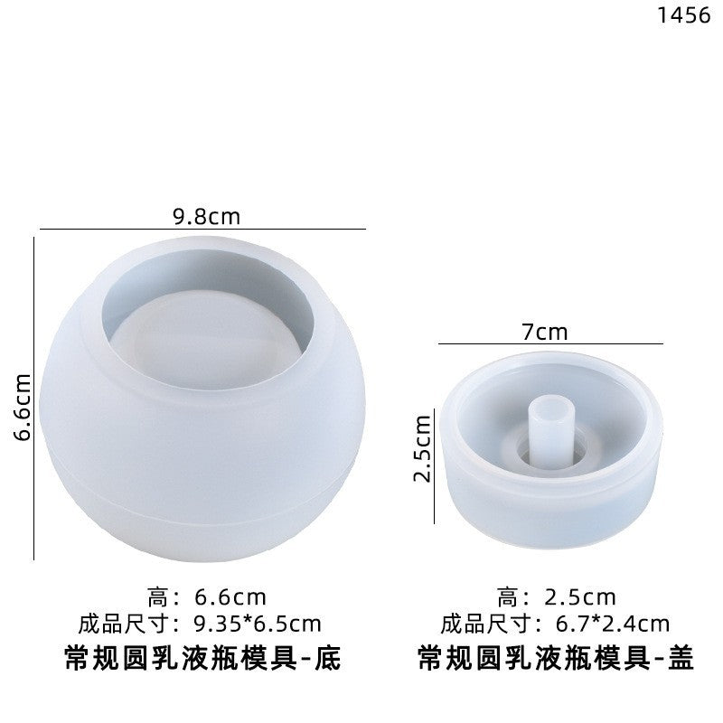 Nordic Simple Ins Style Lotion Bottle Resin Silicone Mold Glue Drop Diy Rhombic Cylindrical Hand Sanitizer Bottle Ornaments…