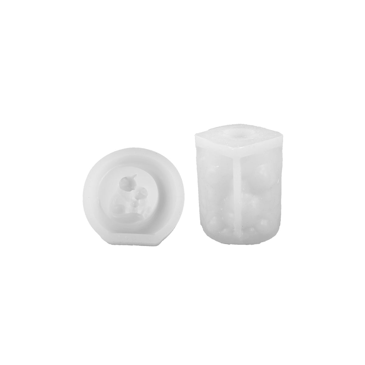 Cross-border new embossed fox candle silicone mold, Easter DIY embossed rabbit wooden stake, plaster candle cup - image 5