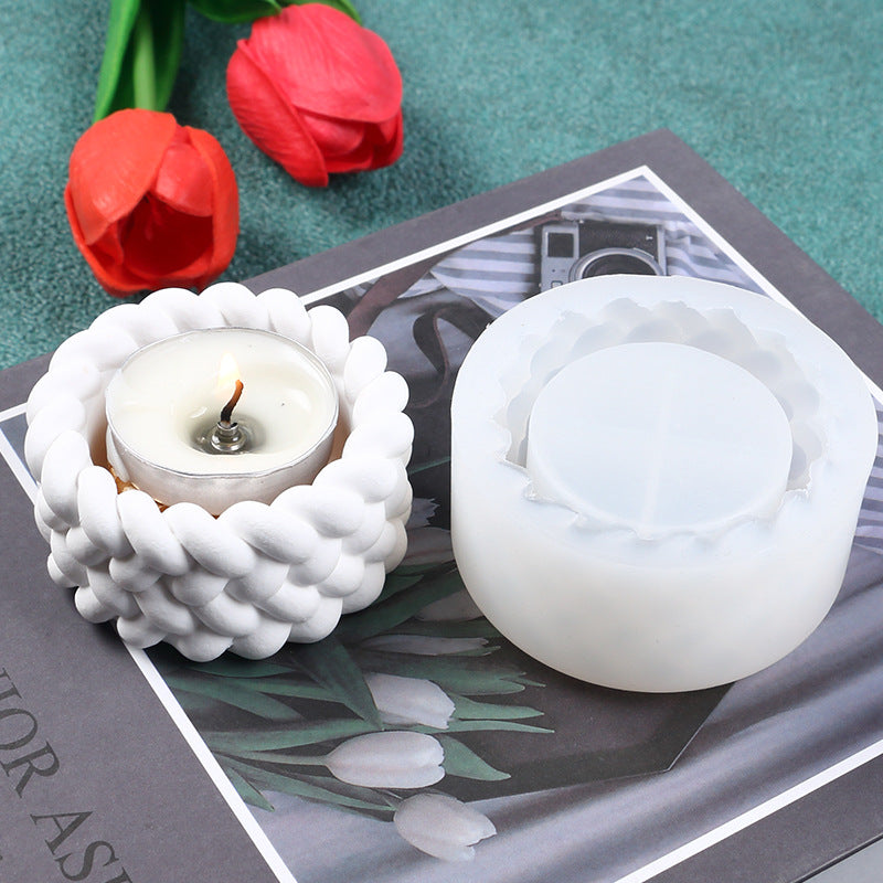 Silicone Mold for Making Braided Pattern Succulent Flower Pots, Indoor Storage Boxes, and Decorative Ornaments - image 3