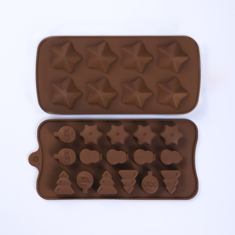 Cross-Border Multi-Style Cartoon Silicone Chocolate Mold Numbers and Letters DIY Baking Mold Fudge Ice Cube Mold - image 4