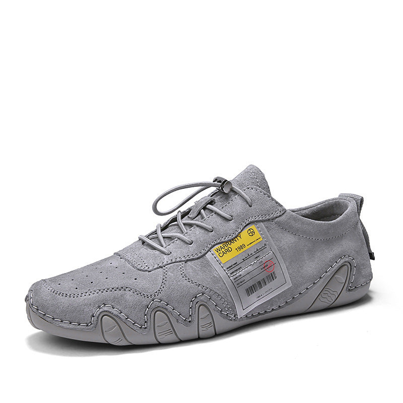 Cross-Border 2024 New Style First-Layer Cowhide Octopus Driving Shoes, Fashionable Casual Loafers, Hand-Stitched Men's…