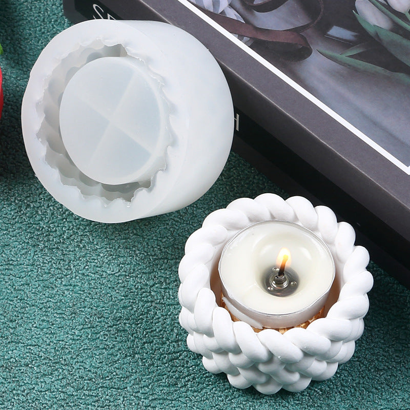 Silicone Mold for Making Braided Pattern Succulent Flower Pots, Indoor Storage Boxes, and Decorative Ornaments - image 4