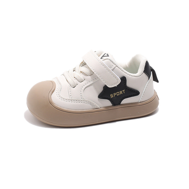Baby Girls' Leather Toddler Shoes 2025 Autumn New Style Boys' Versatile Sneakers Korean Fashion Casual Shoes - image 5