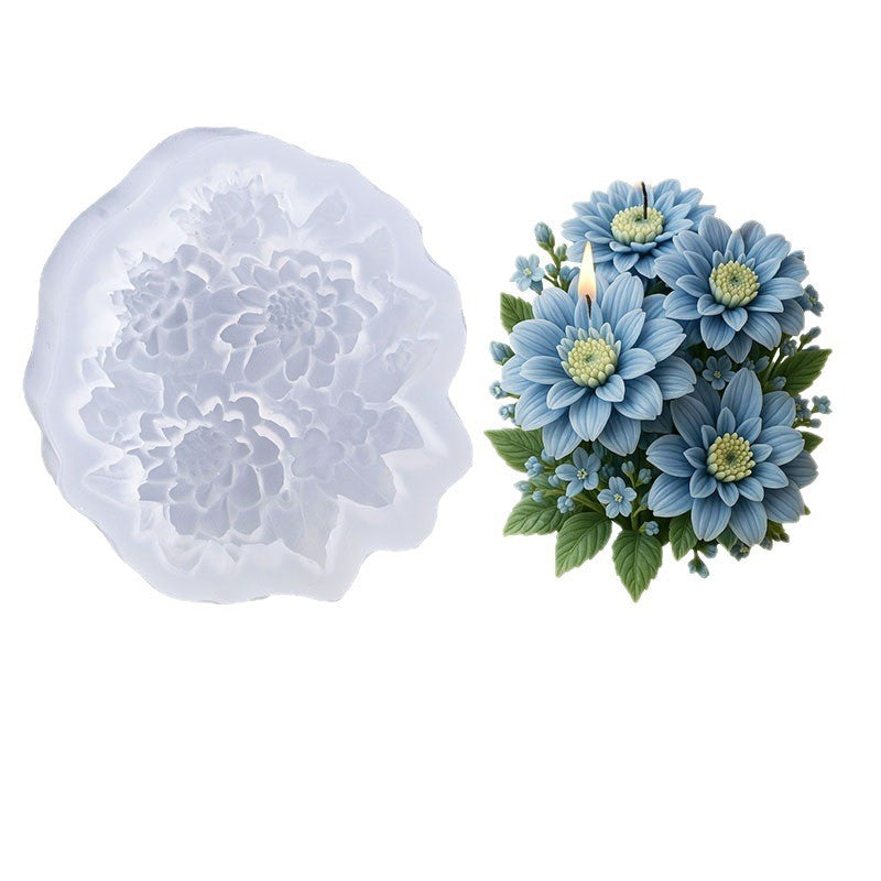 Multiple 3D peony flower silicone molds, mousse cake molds, cake decorating molds, pudding molds - image 4