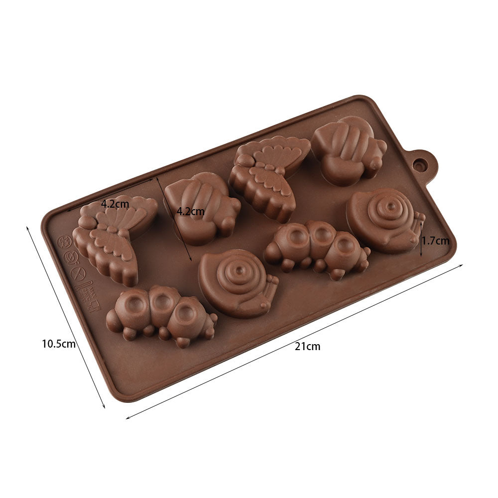 Cross-Border Multi-Style Cartoon Silicone Chocolate Mold Numbers and Letters DIY Baking Mold Fudge Ice Cube Mold - YK-45-11