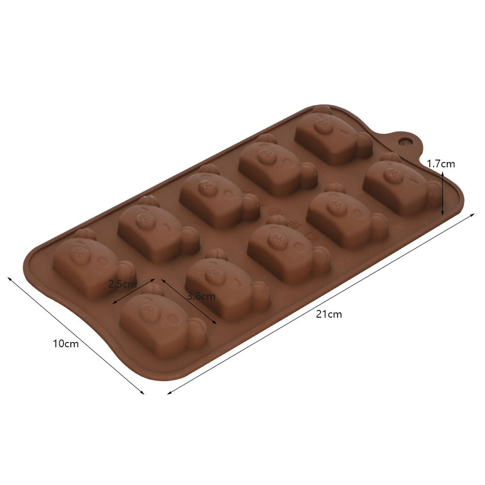 Cross-Border Multi-Style Cartoon Silicone Chocolate Mold Numbers and Letters DIY Baking Mold Fudge Ice Cube Mold - YK-45-36