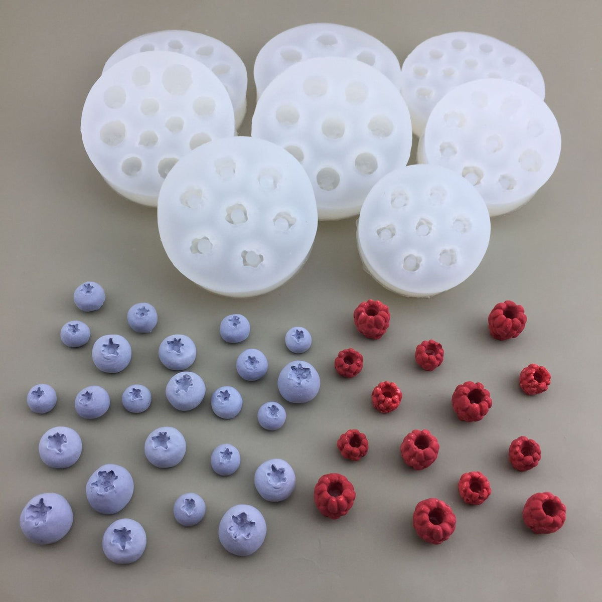 DIY Fruit Series Blueberry Raspberry Silicone Mold Chocolate Fondant Candy Gum Gypsum Decorative Tool - image 2