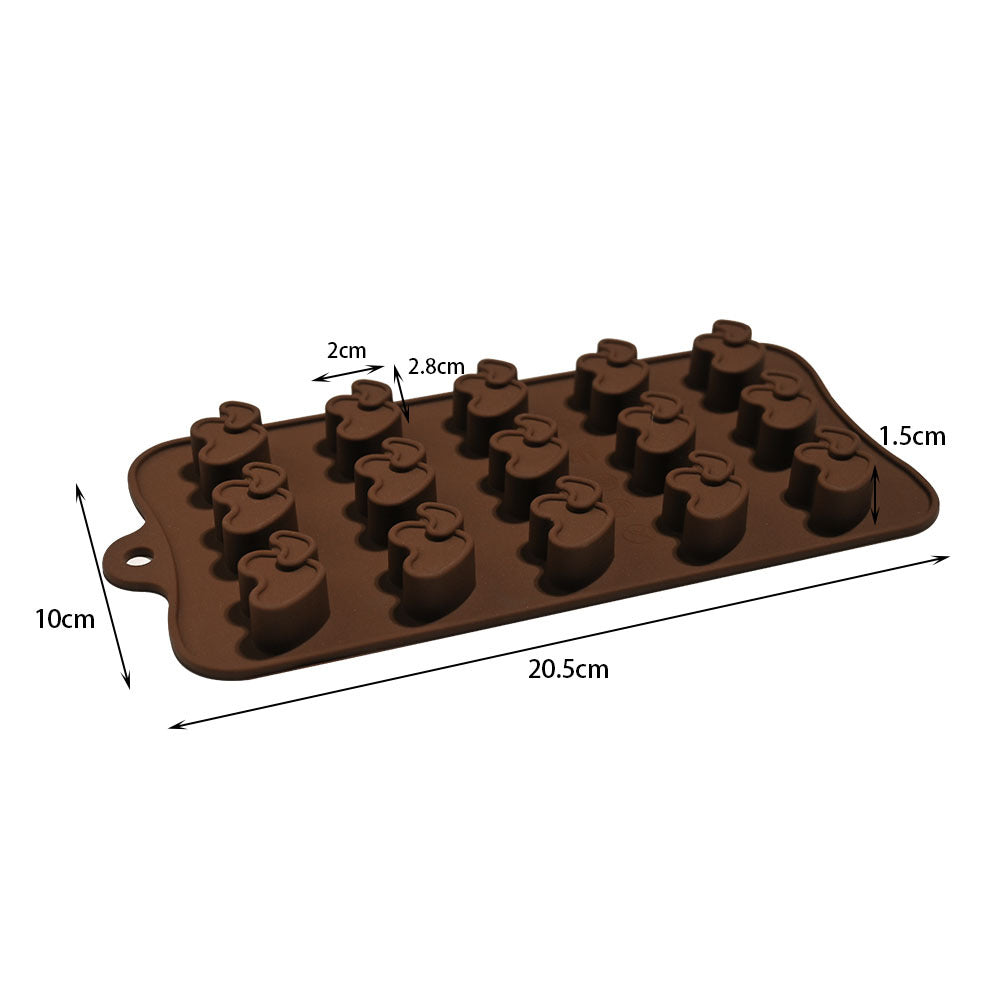 Cross-Border Multi-Style Cartoon Silicone Chocolate Mold Numbers and Letters DIY Baking Mold Fudge Ice Cube Mold - YK-45-72
