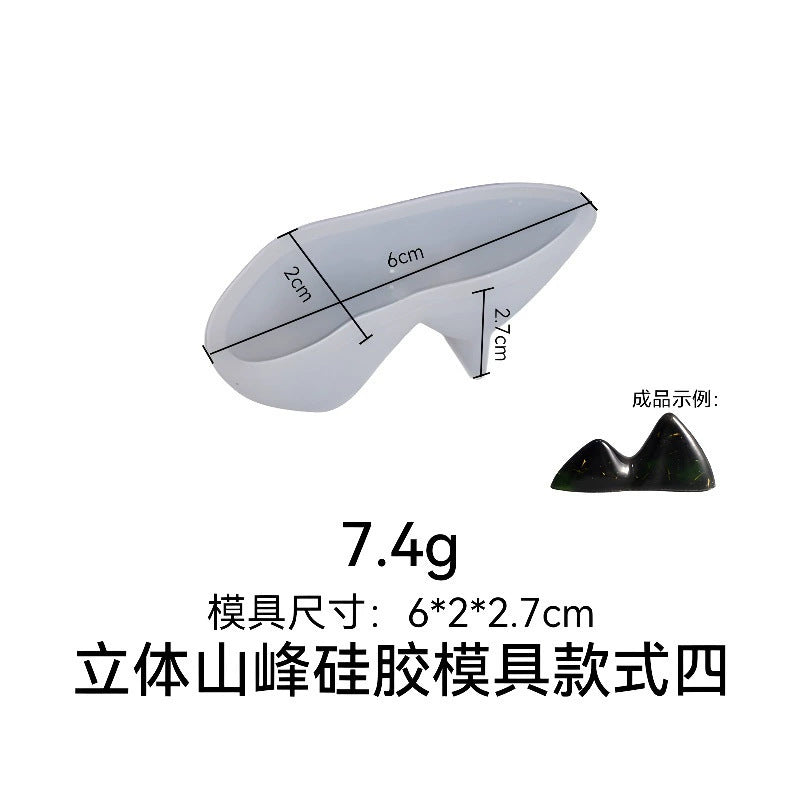 Mountains Mountains Aromatherapy Candles Silicone Mold Glue Dropping Diy rockery Snow Mountain Home Accessories Resin…