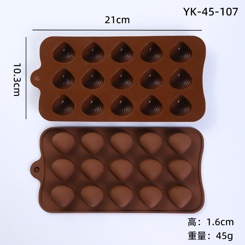 Cross-Border Multi-Style Cartoon Silicone Chocolate Mold Numbers and Letters DIY Baking Mold Fudge Ice Cube Mold - Yk-45-107